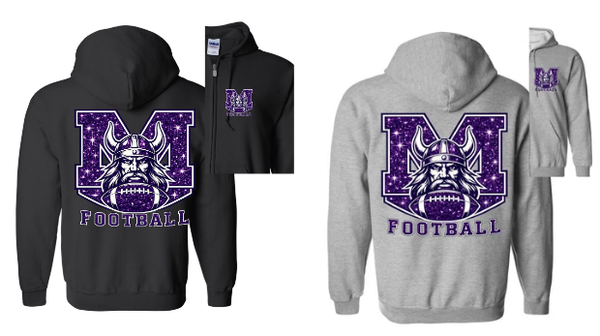 (zip up jacket - vikings football)