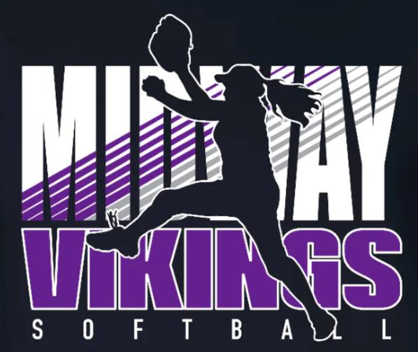 Midway - Softball - Viking Silhouette