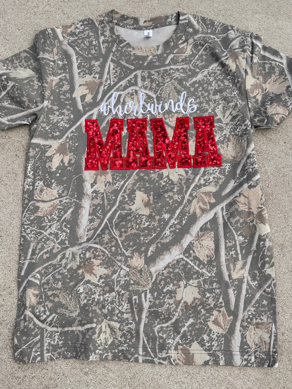 T-Shirt - Deadwood Camo - Whirlwinds Embroidered Mama