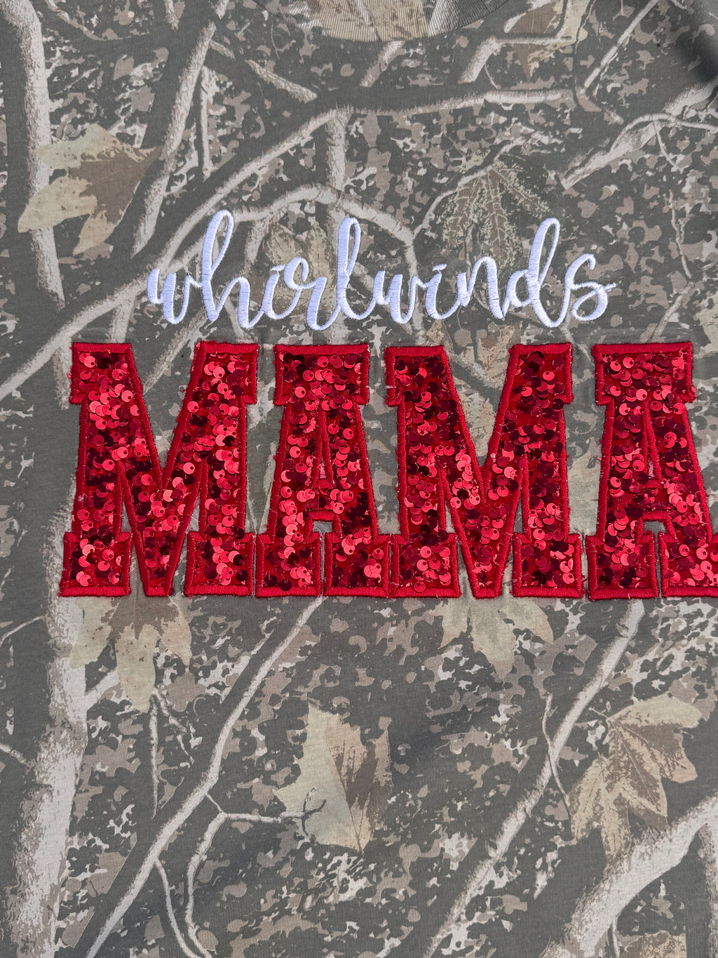 T-Shirt - Deadwood Camo - Whirlwinds Embroidered Mama
