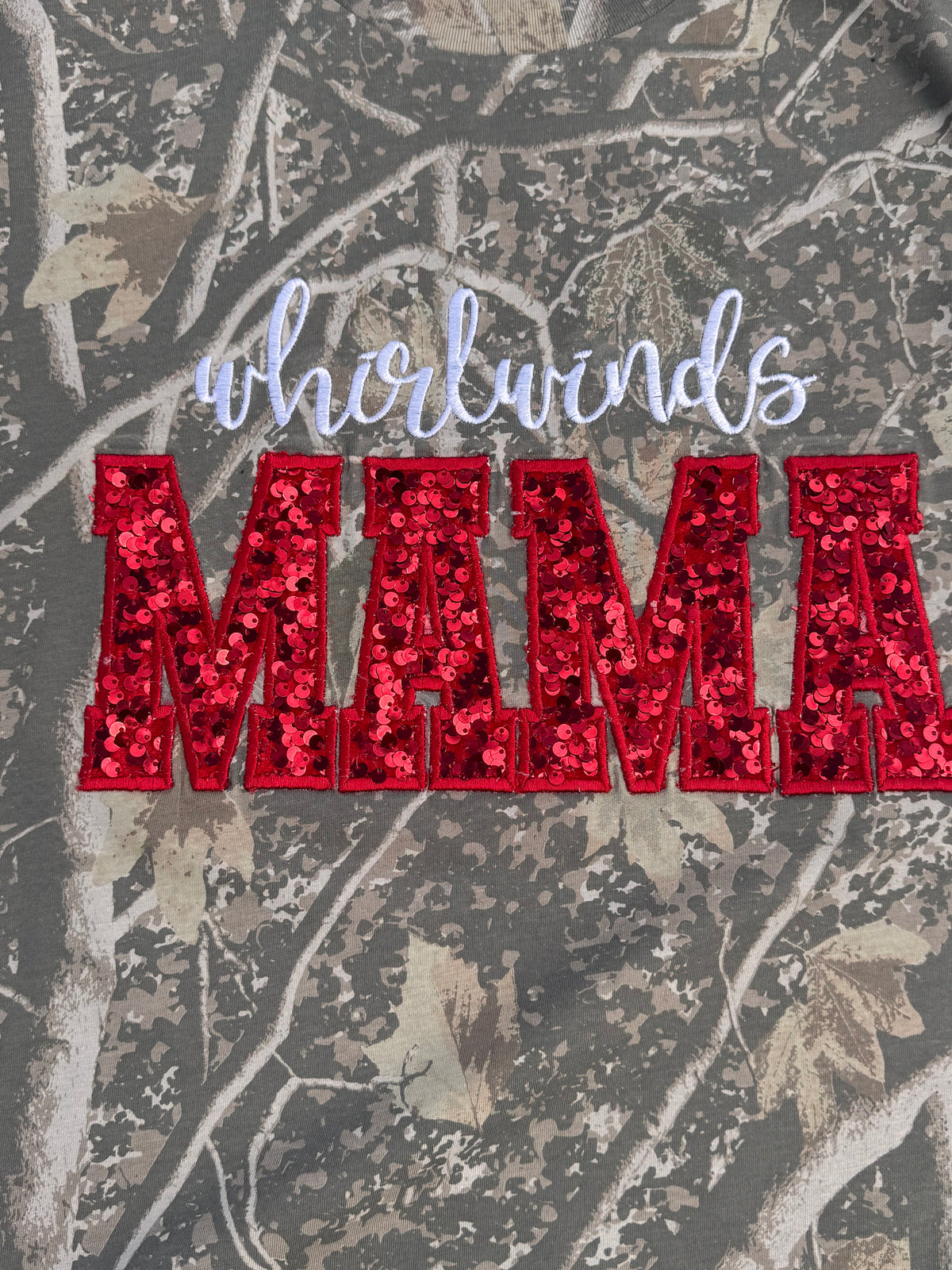 T-Shirt - Deadwood Camo - Whirlwinds Embroidered Mama