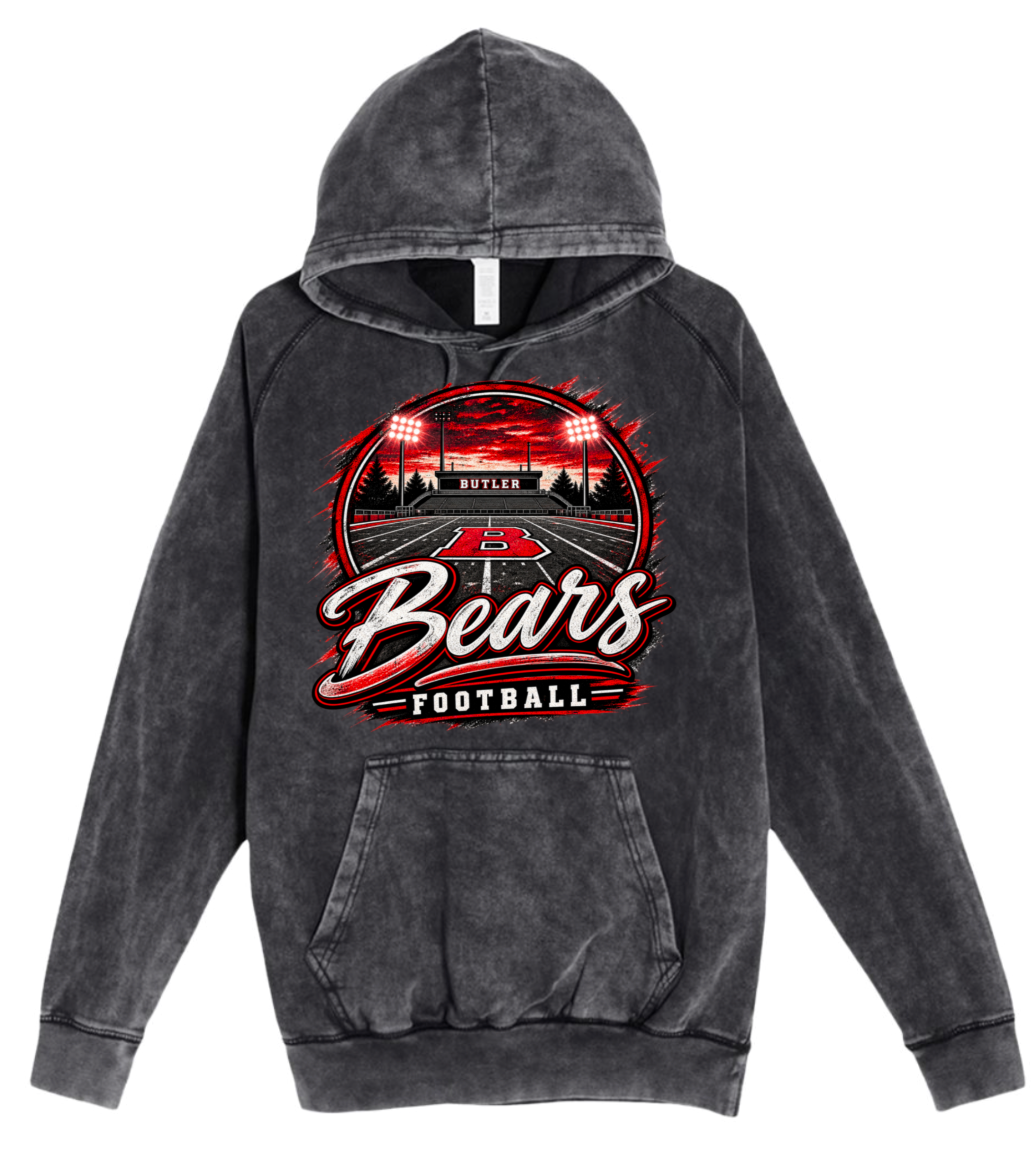 Hoodie - Charcoal Acid - B Field