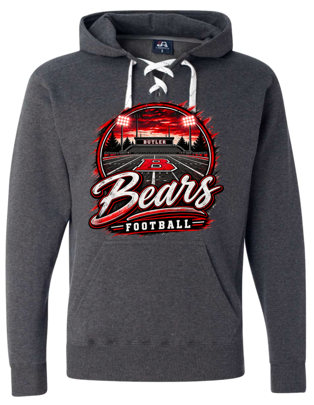 Hoodie lace - Charcoal - B Field