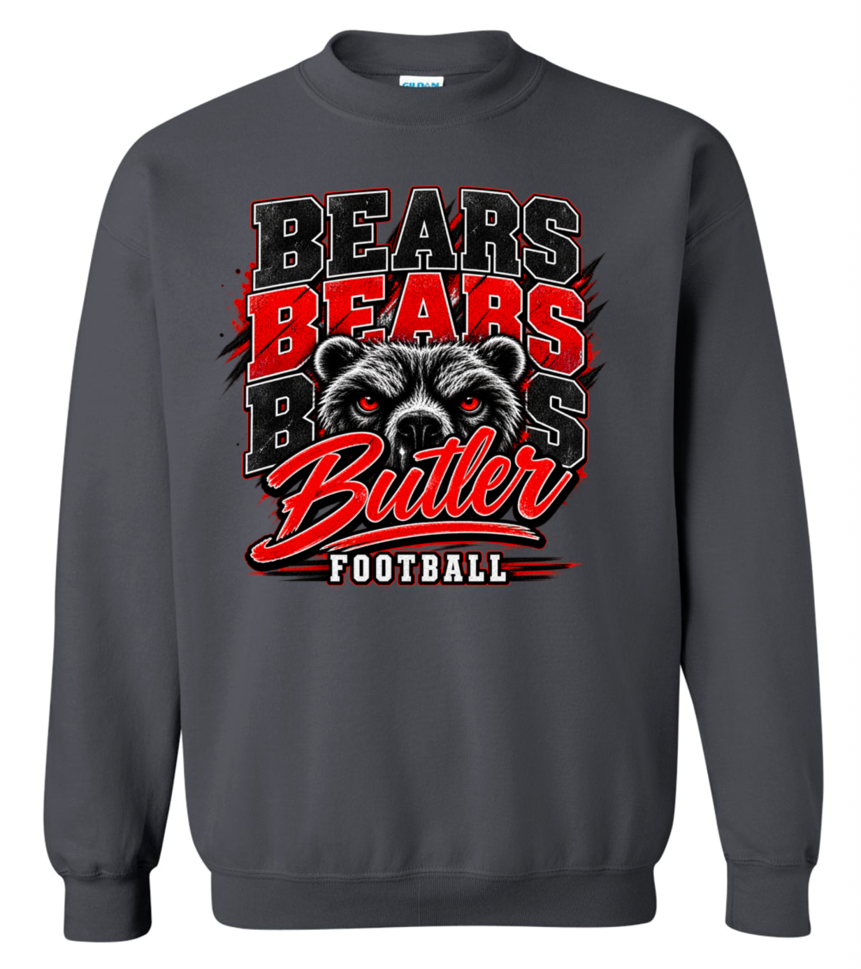 Crew Neck - Charcoal - Bears