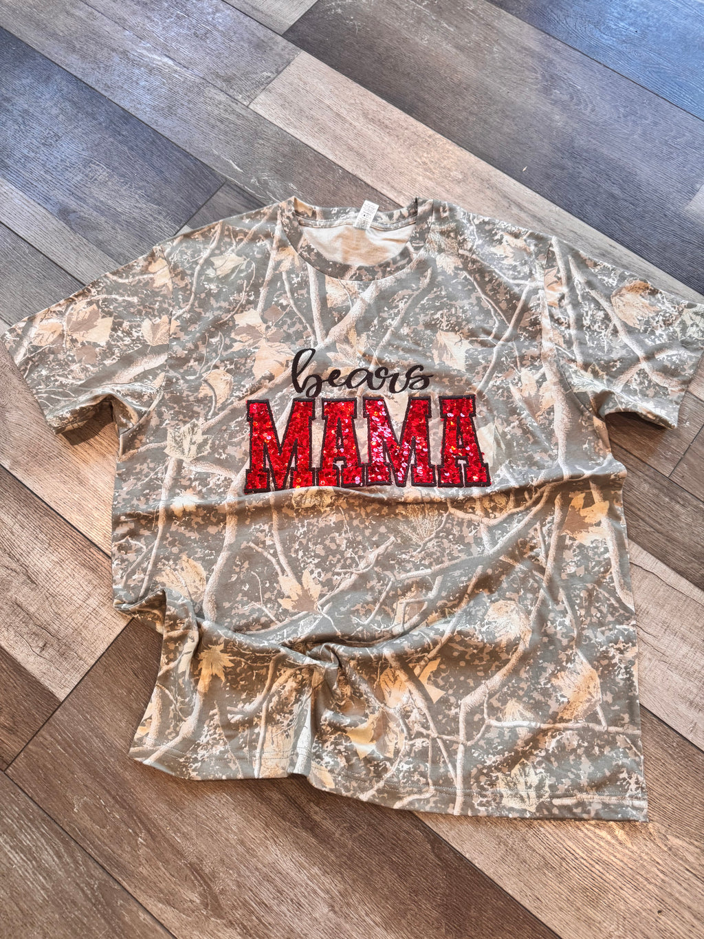 T-Shirt - Deadwood Camo - Bears Embroidered Mama