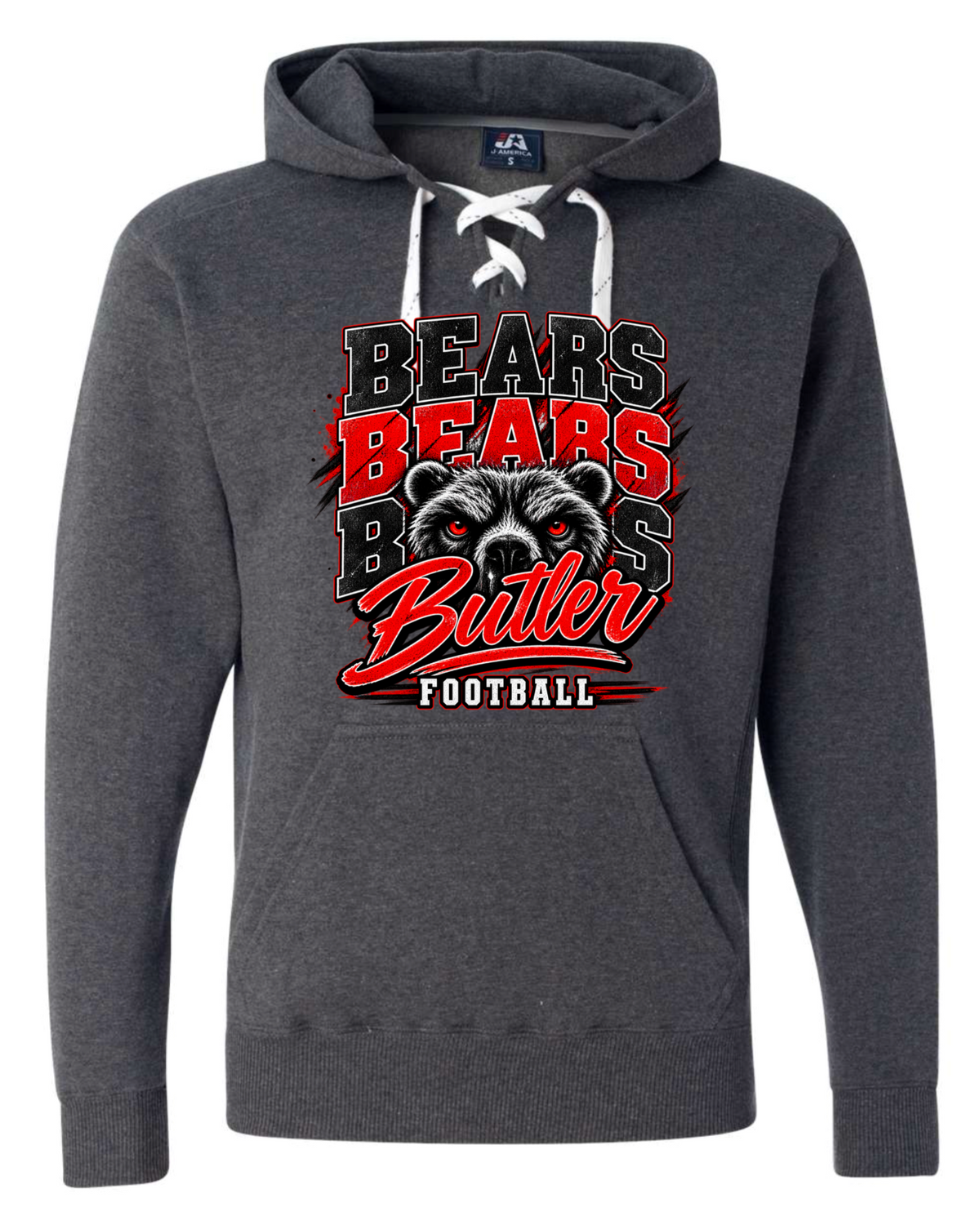 Hoodie lace - Charcoal - Bears