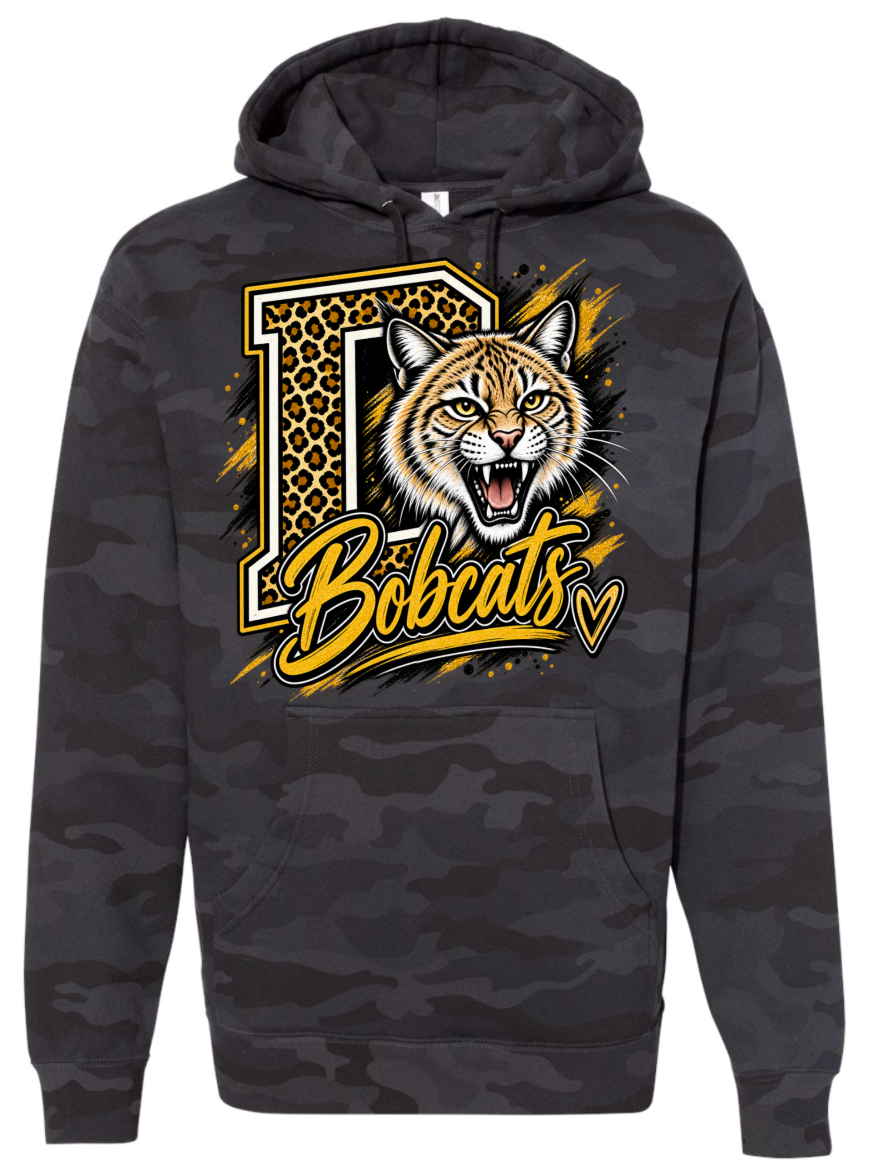 Hoodie - Black Camo - Big D
