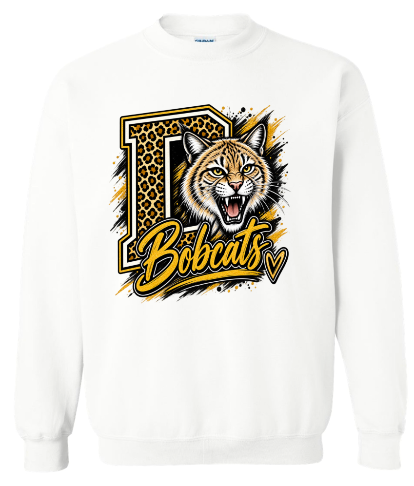 Crew Neck - White - Big D