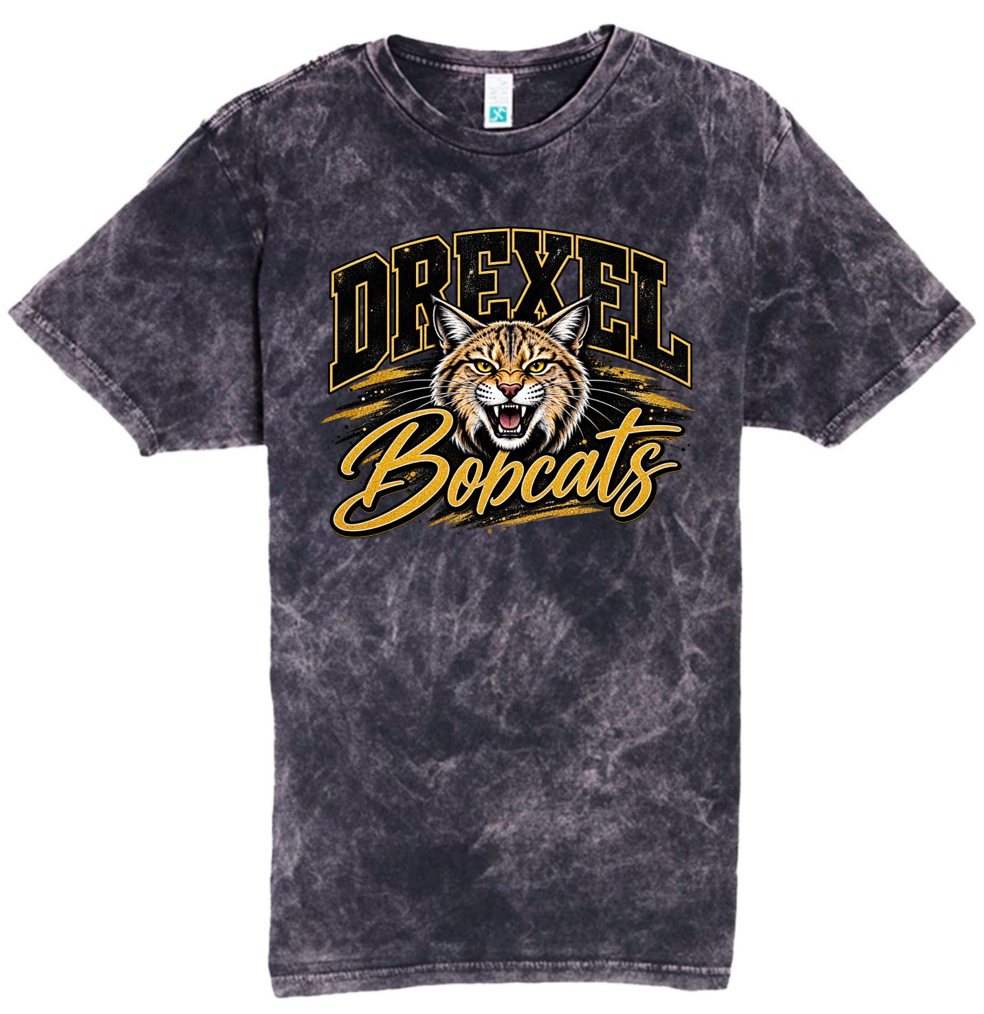 T-Shirt - Black Acid - Drexel Bobcats