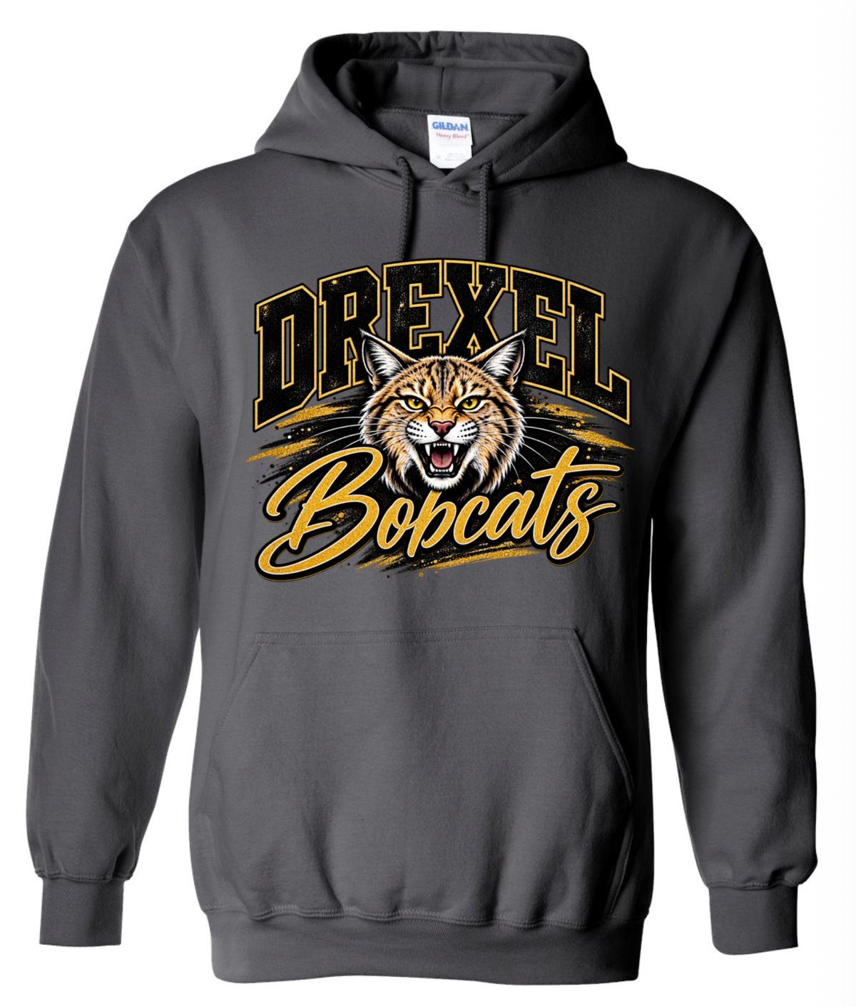 Hoodie - Charcoal - Drexel Bobcats