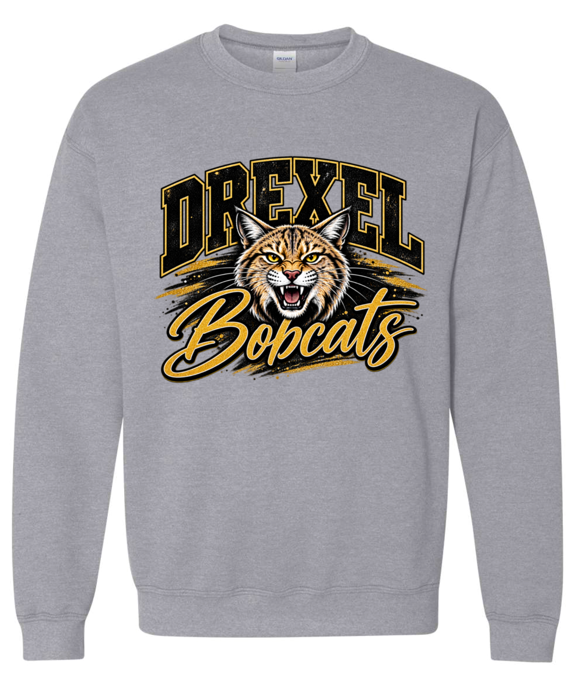 Crew Neck - Sport Grey - Drexel Bobcats