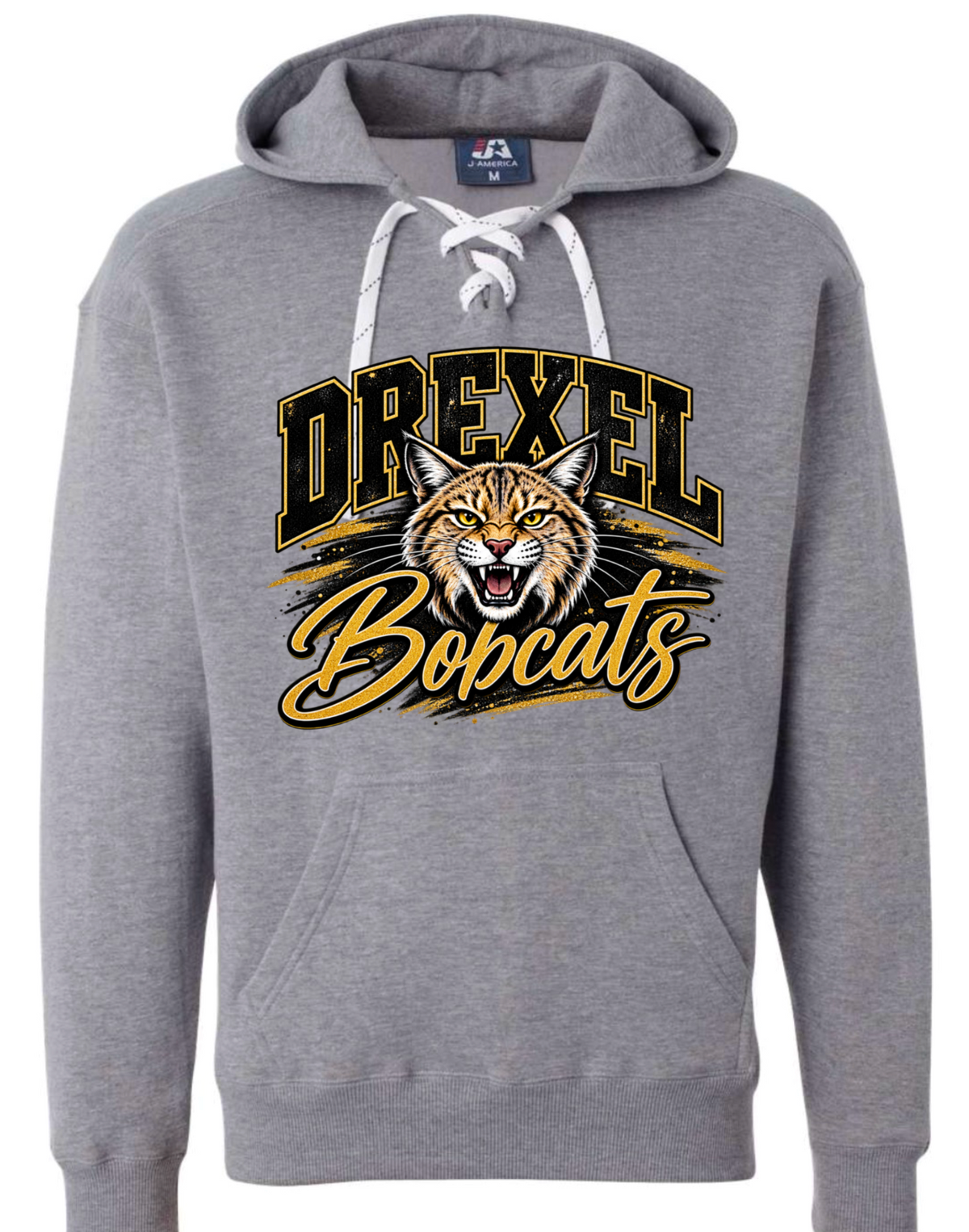 Hoodie lace - Sport Grey - Drexel Bobcats