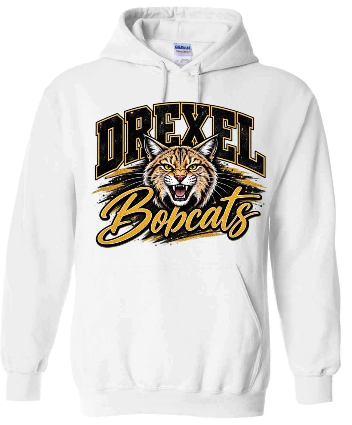 Hoodie - White - Drexel Bobcats