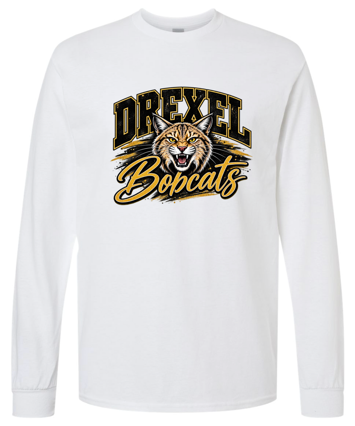 Long Sleeve - White - Drexel Bobcats