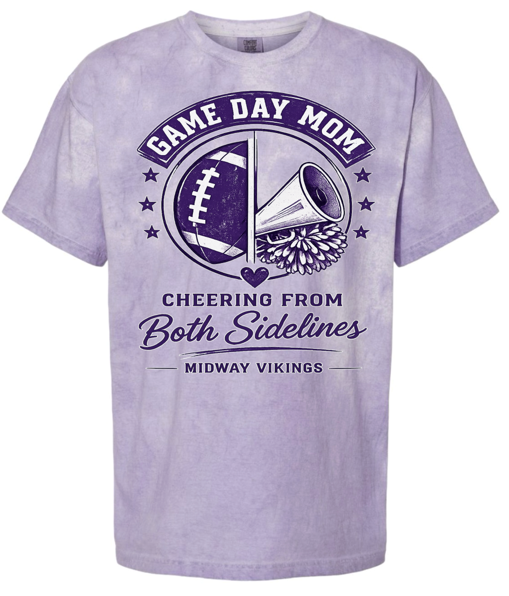 T-Shirt - Purple Smoke - Both Sidelines