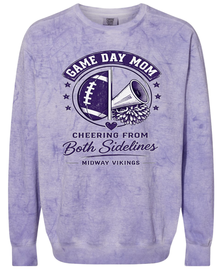 Crew Neck - Purple Smoke - Both Sidelines