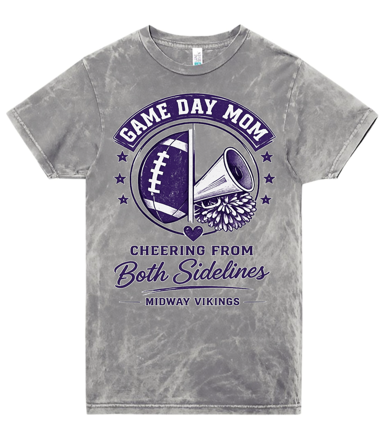 T-Shirt - Silver Acid - Both Sidelines