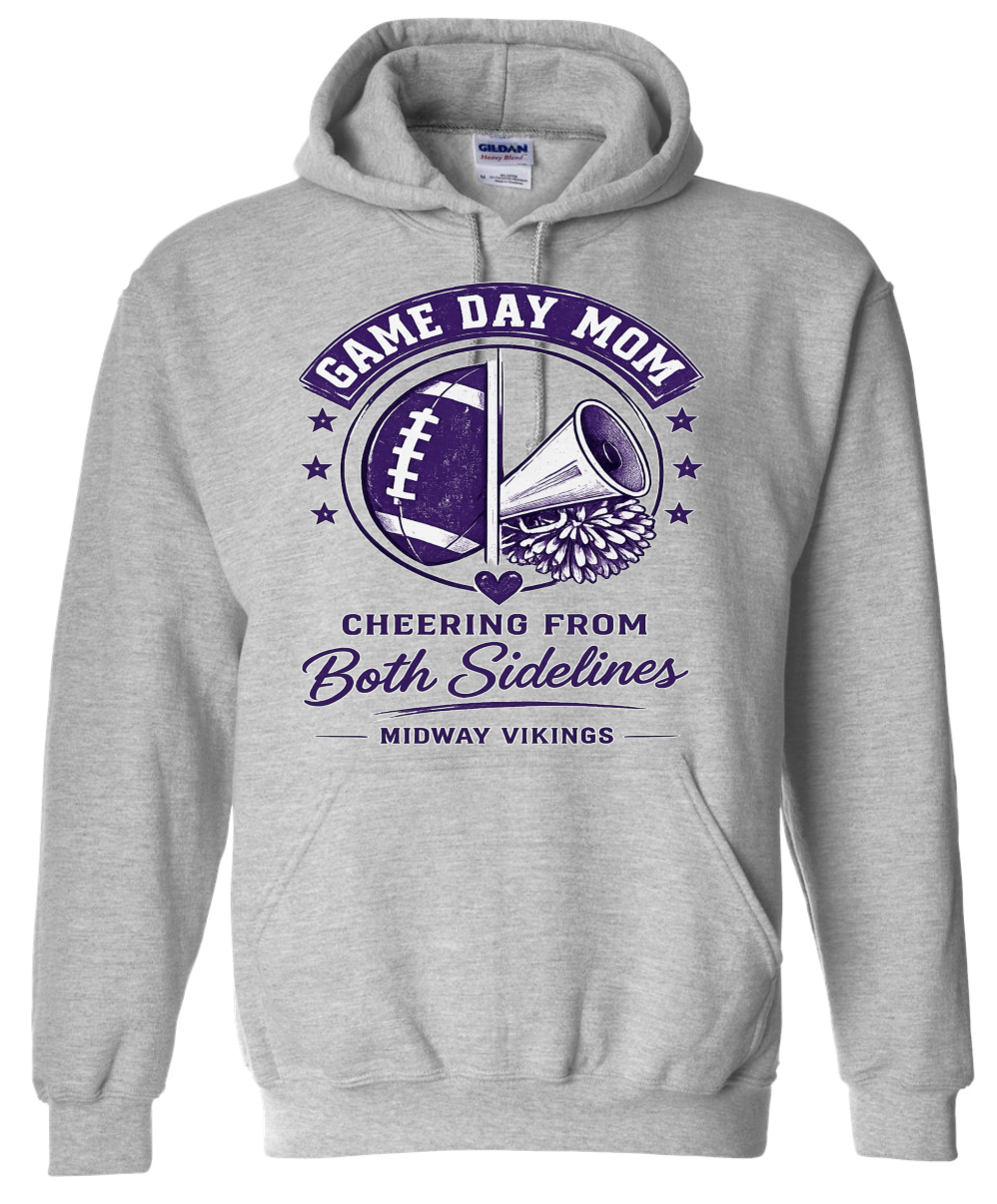 Hoodie - Sport Grey - Both Sidelines