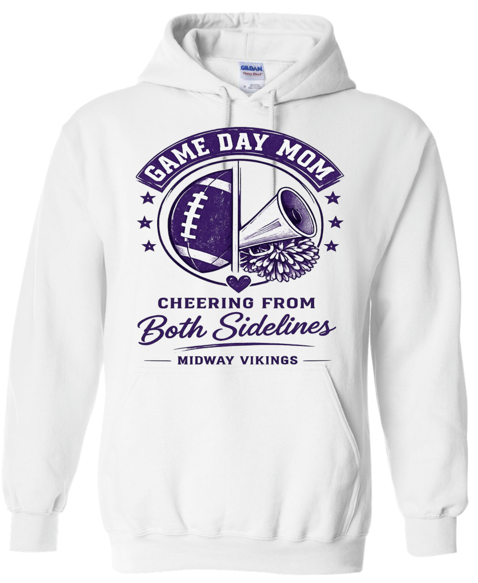 Hoodie - White - Both Sidelines