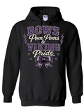 Hoodie - Black - Bows & Pompoms
