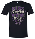 T-Shirt - Black - Bow & Pompoms