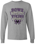 Long Sleeve - Sport Grey - Bow & Pompoms