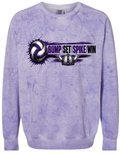 Crew Neck - Purple Smoke - Bump Set Spike