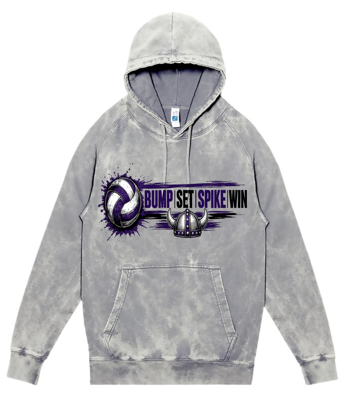 Hoodie - Silver Acid - Bump Set Spike