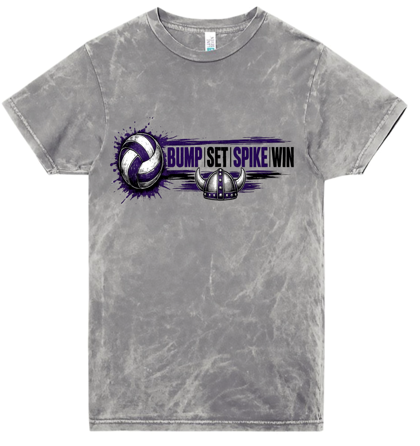 T-Shirt - Silver Acid - Bump Set Spike