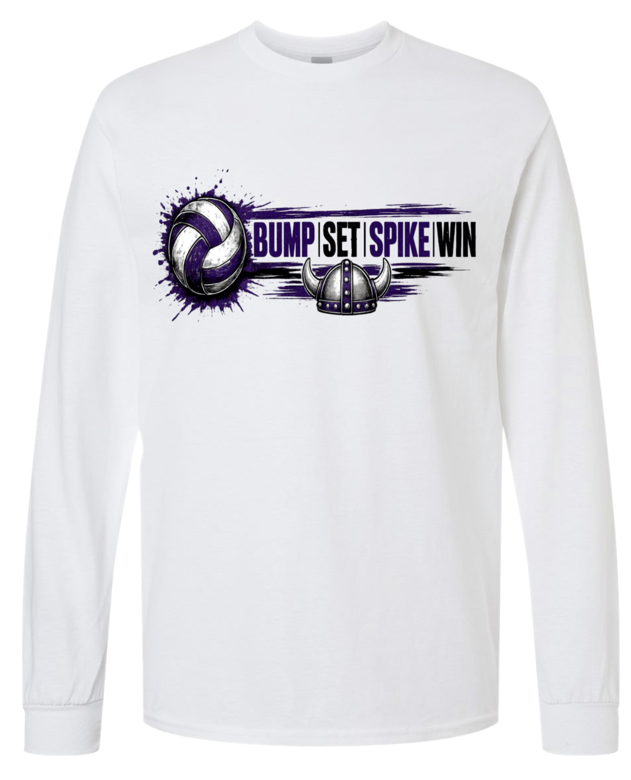 Long Sleeve - White - Bump Set Spike