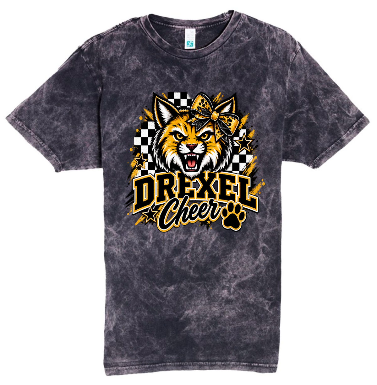 T-Shirt - Black Acid - Checkered