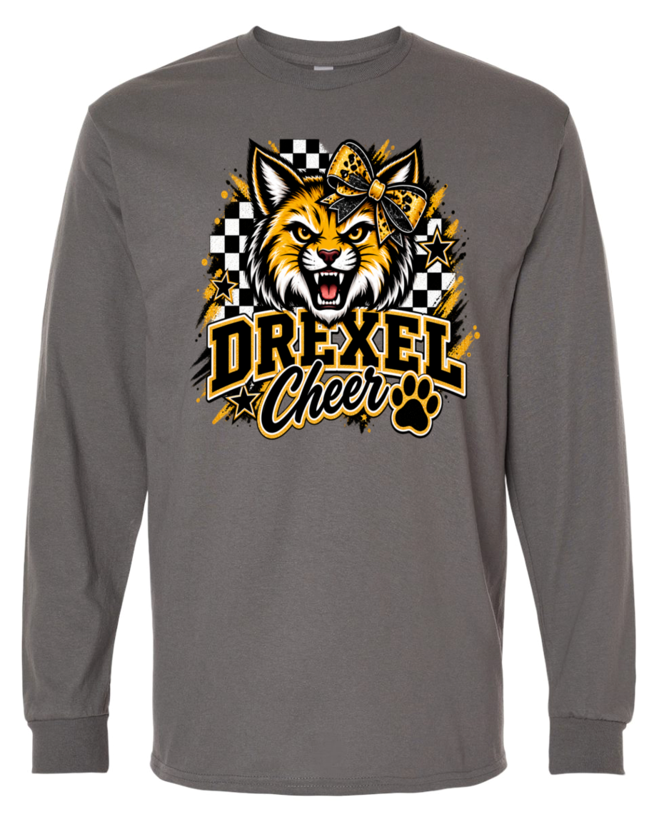 Long Sleeve - Charcoal - Checkered