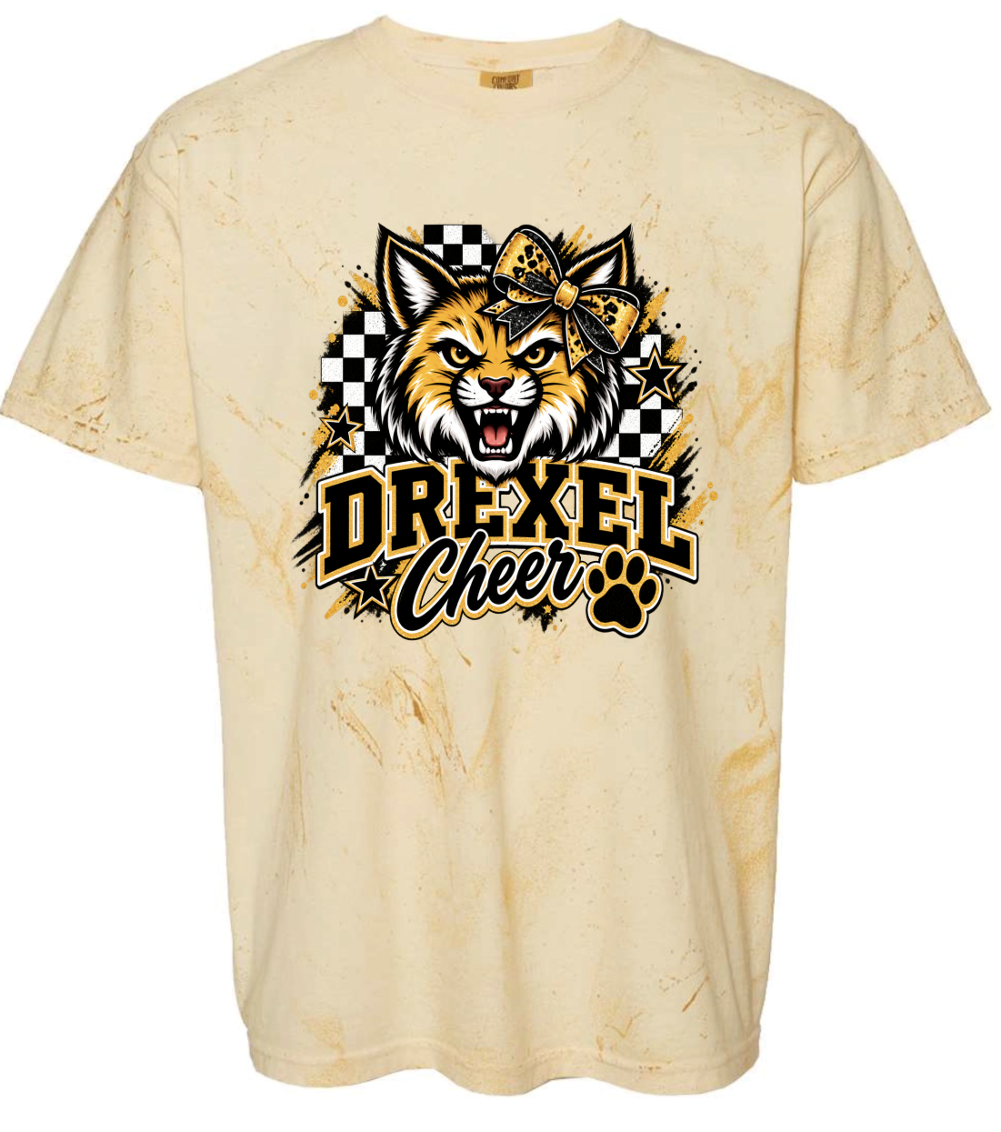 T-Shirt - Gold Smoke - Checkered