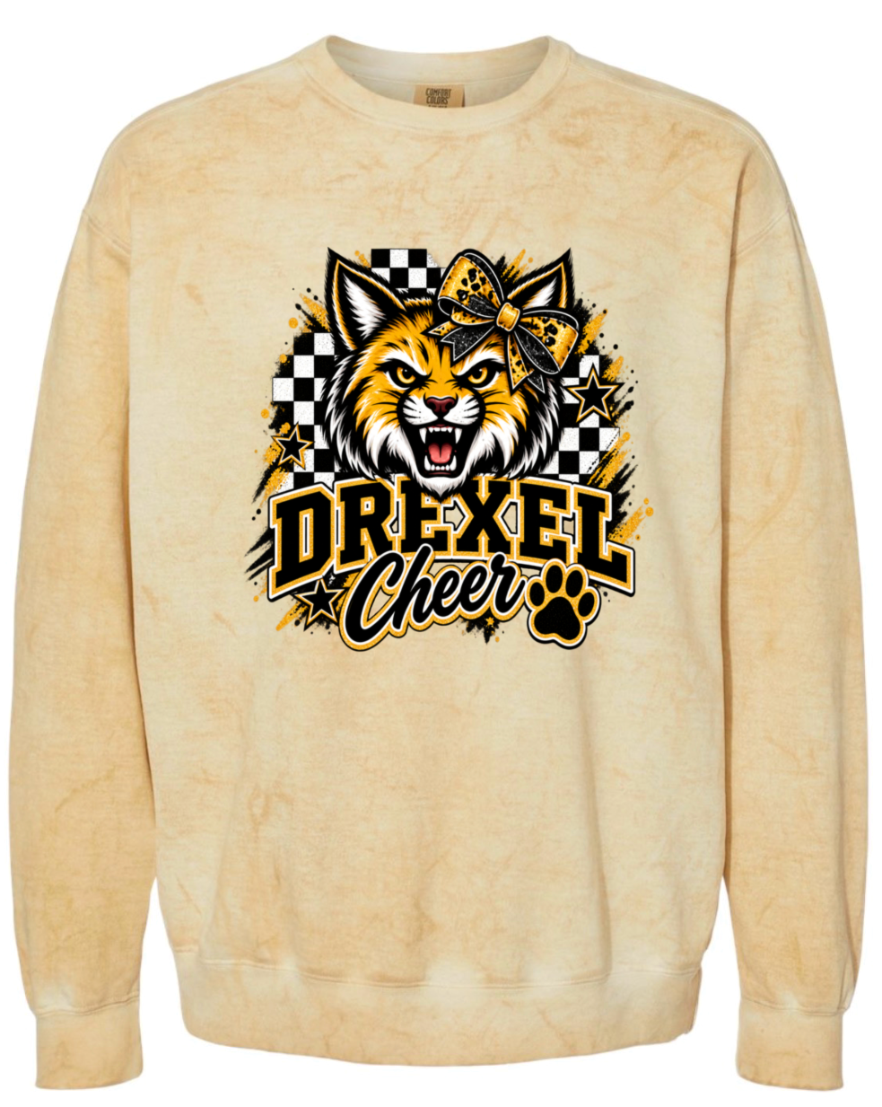 Crew Neck - Gold Smoke - Checkered