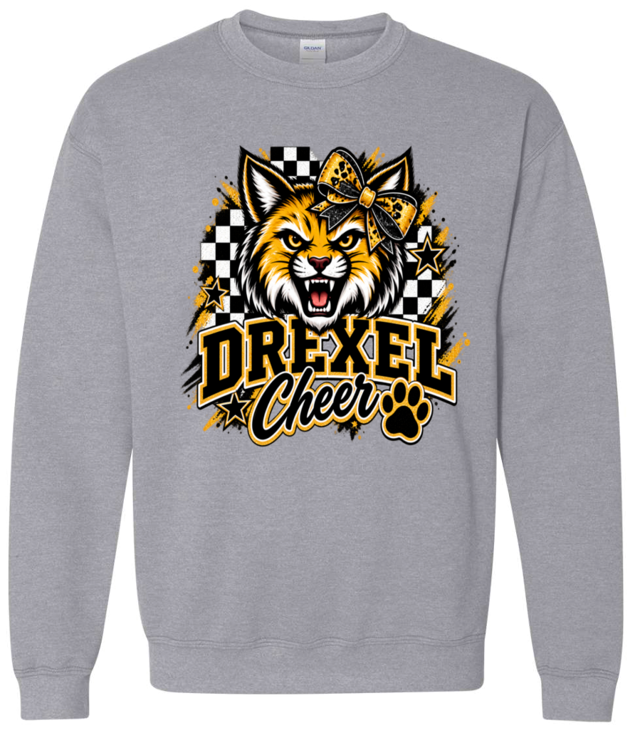 Crew Neck - Sport Grey - Checkered