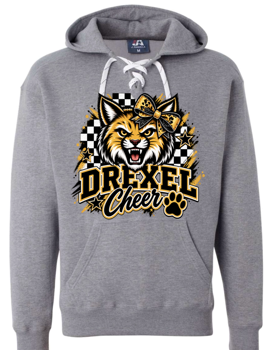 Hoodie lace - Sport Grey - Checkered