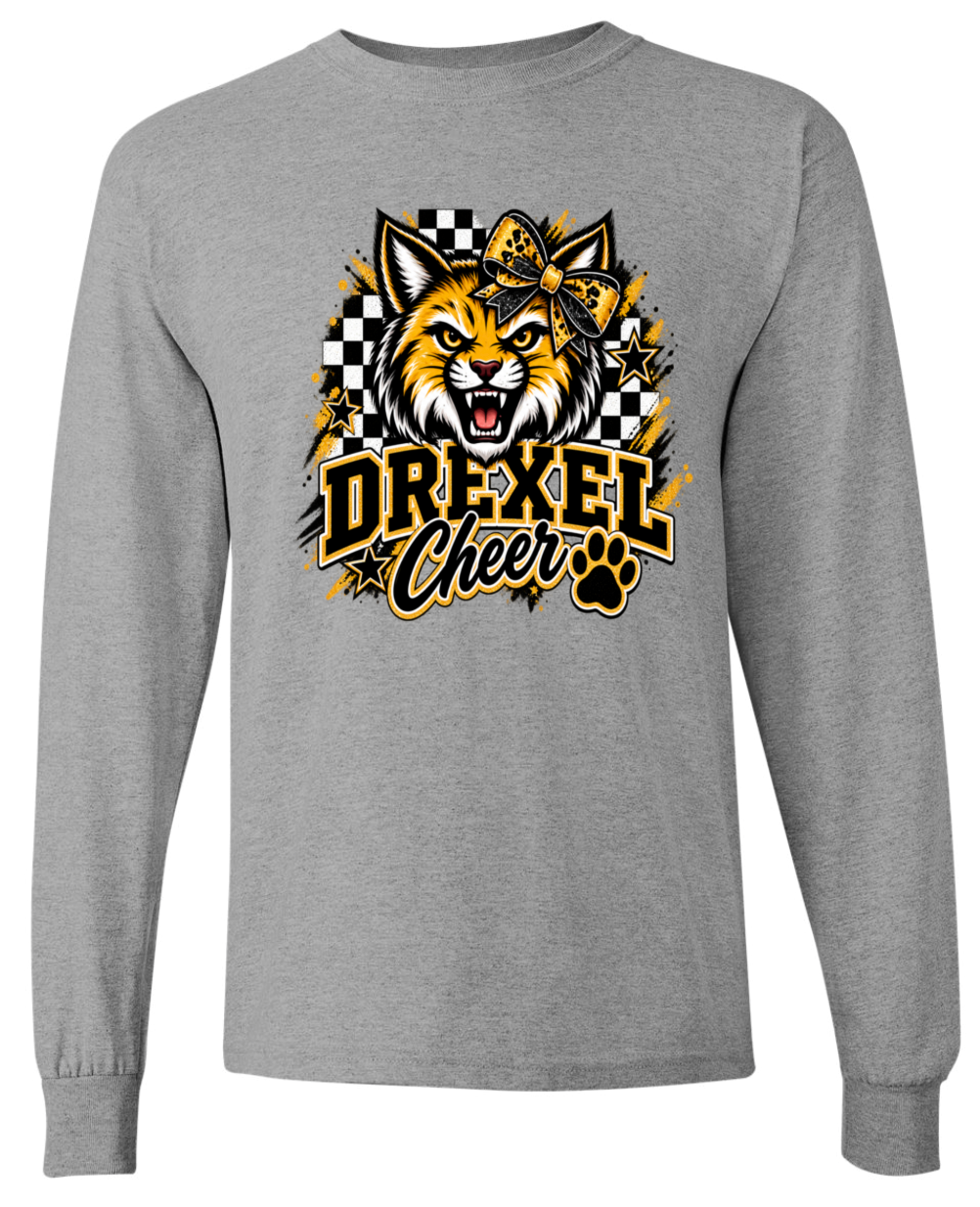 Long Sleeve - Sport Grey - Checkered