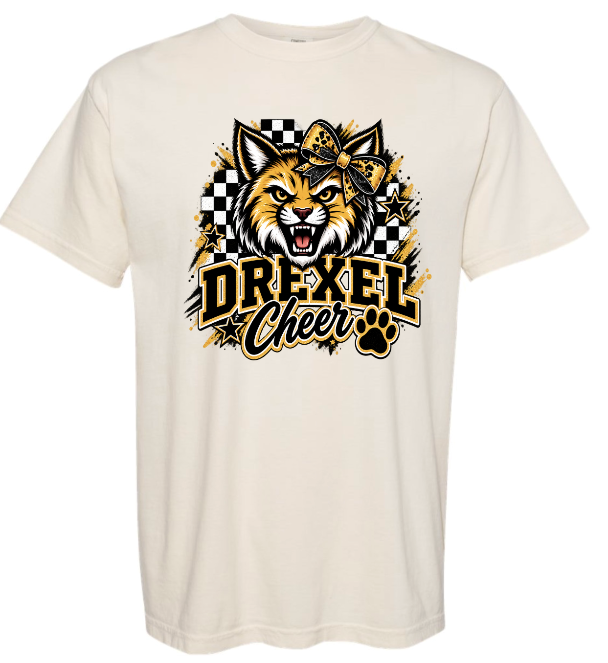 T-Shirt - Ivory - Checkered