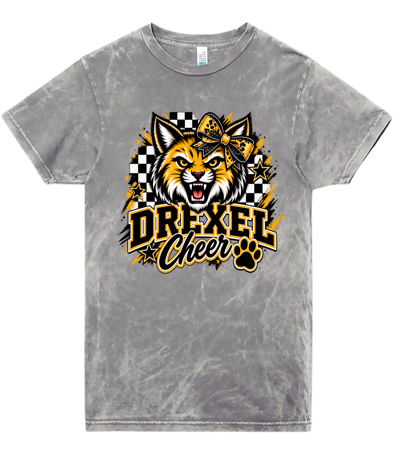 T-Shirt - Silver Acid - Checkered