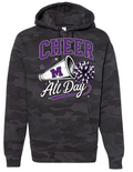 Hoodie - Black Camo - Cheer All Day