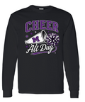Long Sleeve - Black - Cheer All Day