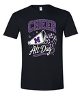 T-Shirt - Black - Cheer All Day