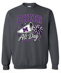 Crew Neck - Charcoal - Cheer All Day