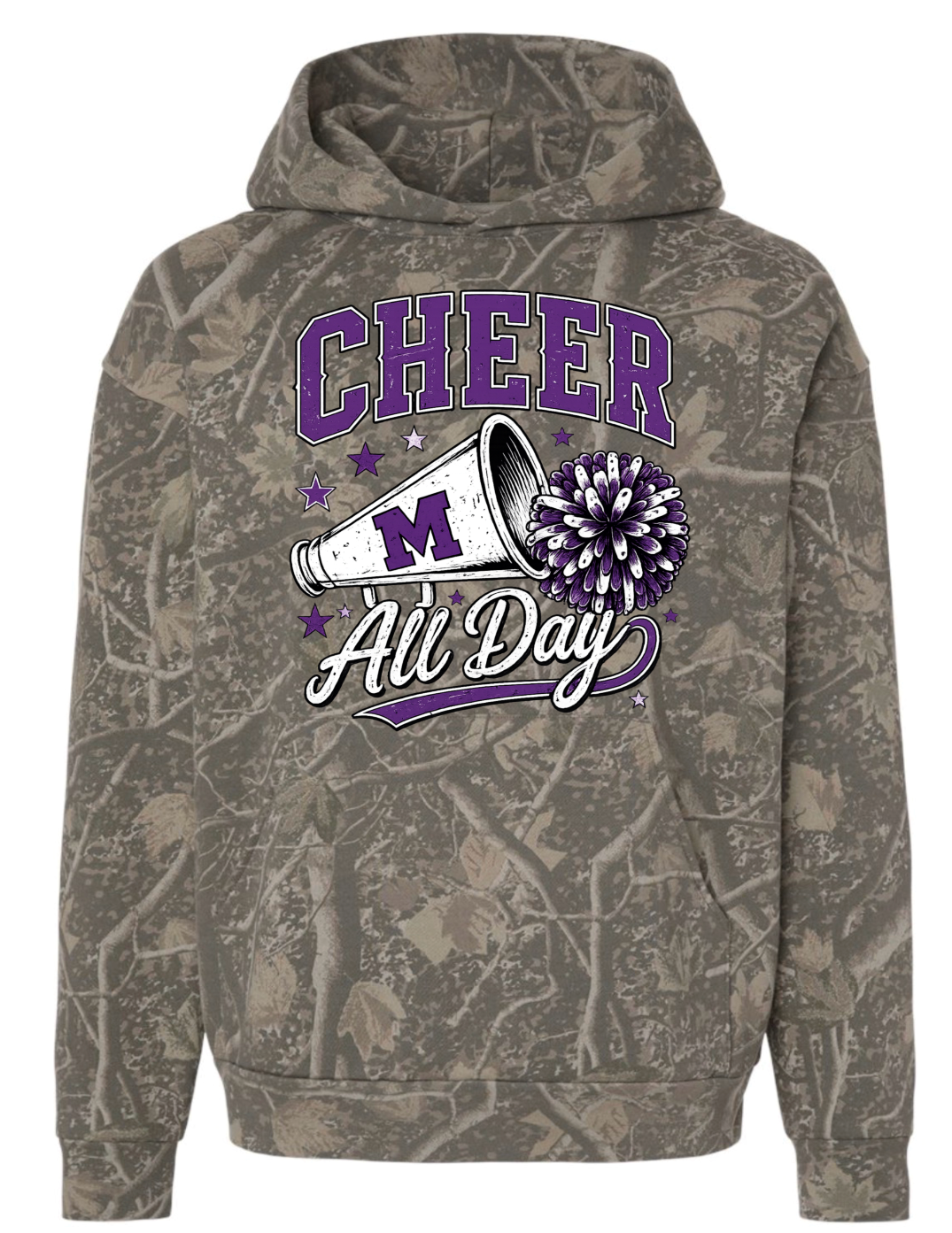 Hoodie - Deadwood Camo - Cheer All Day
