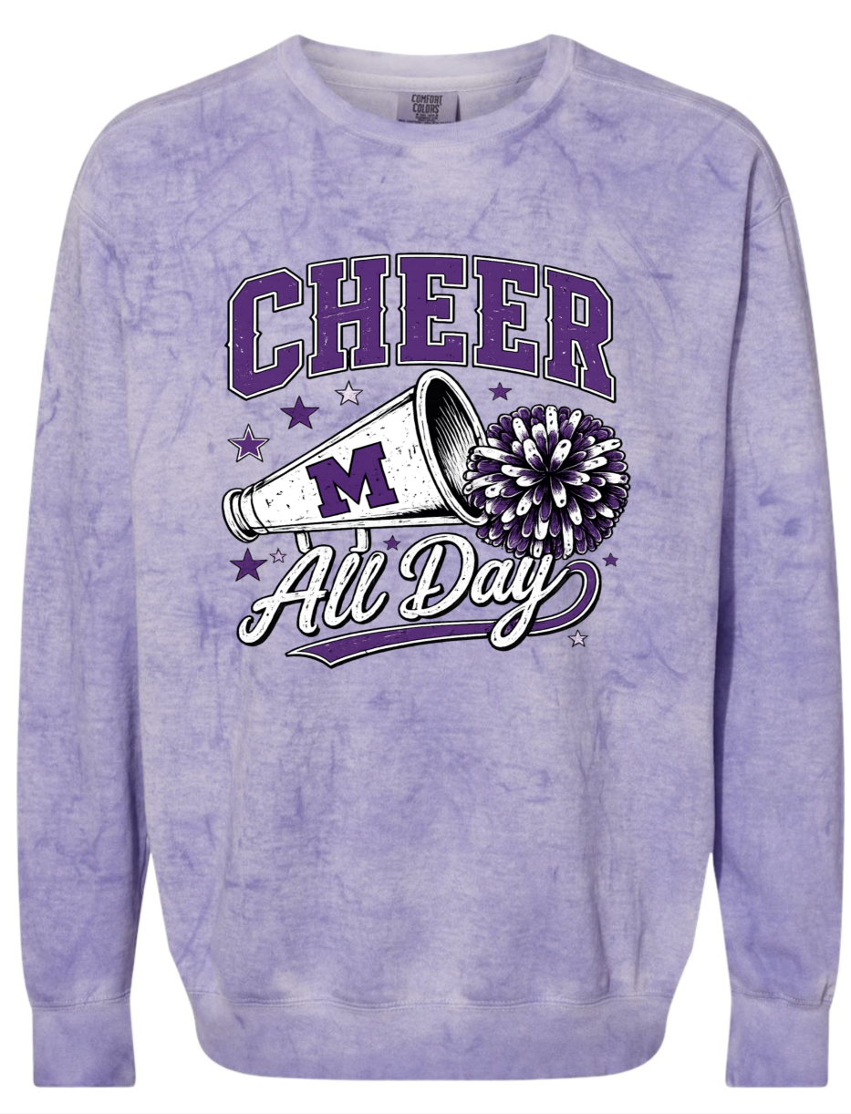 Crew Neck - Purple Smoke - Cheer All Day