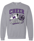 Crew Neck - Sport Grey - Cheer All Day
