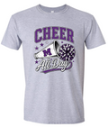 T-Shirt - Sport Grey - Cheer All Day