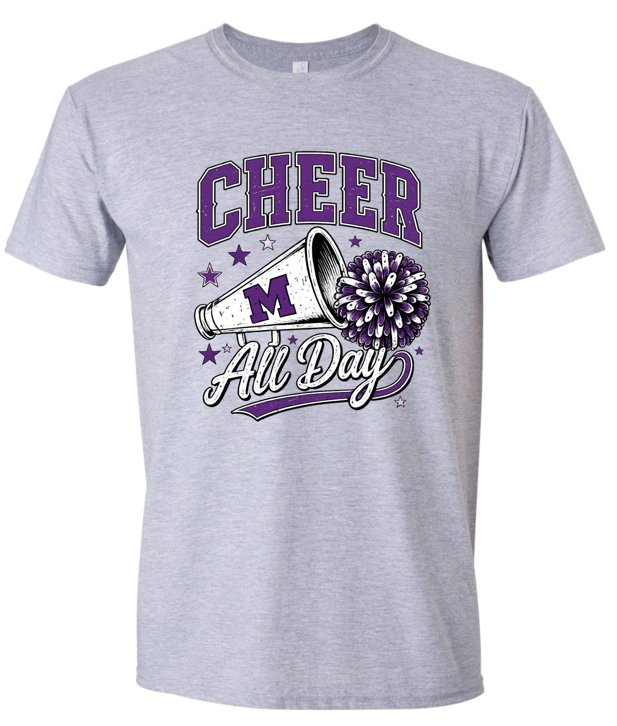 T-Shirt - Sport Grey - Cheer All Day