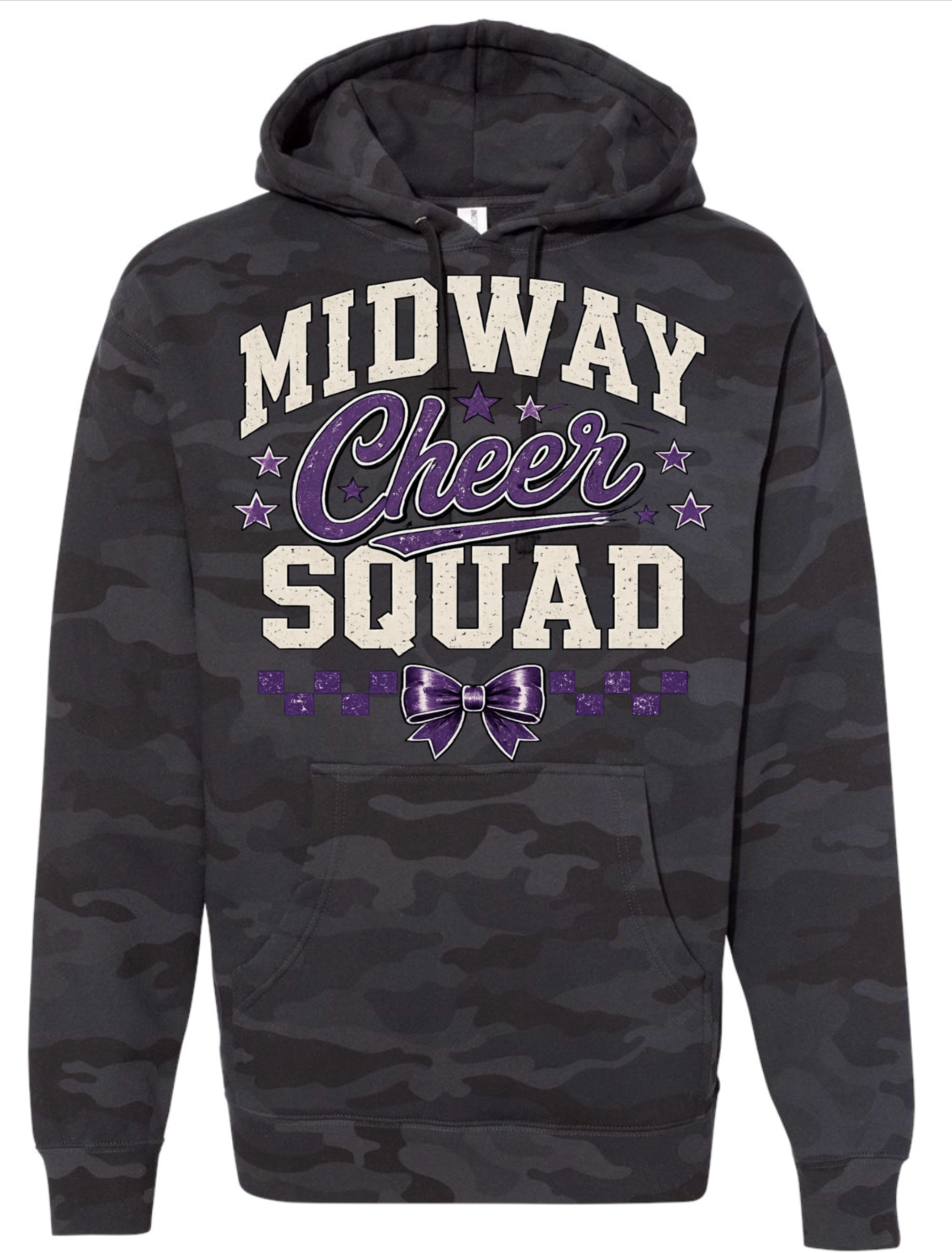 Hoodie - Black Camo - Cheer Squad