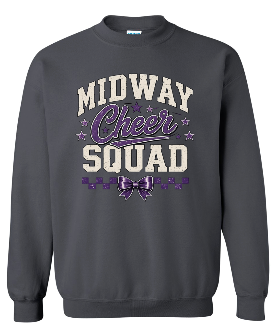 Crew Neck - Charcoal - Cheer Squad